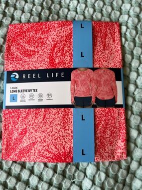 Reel Life Women's Long Sleeve UV Tee - Coral Speckle